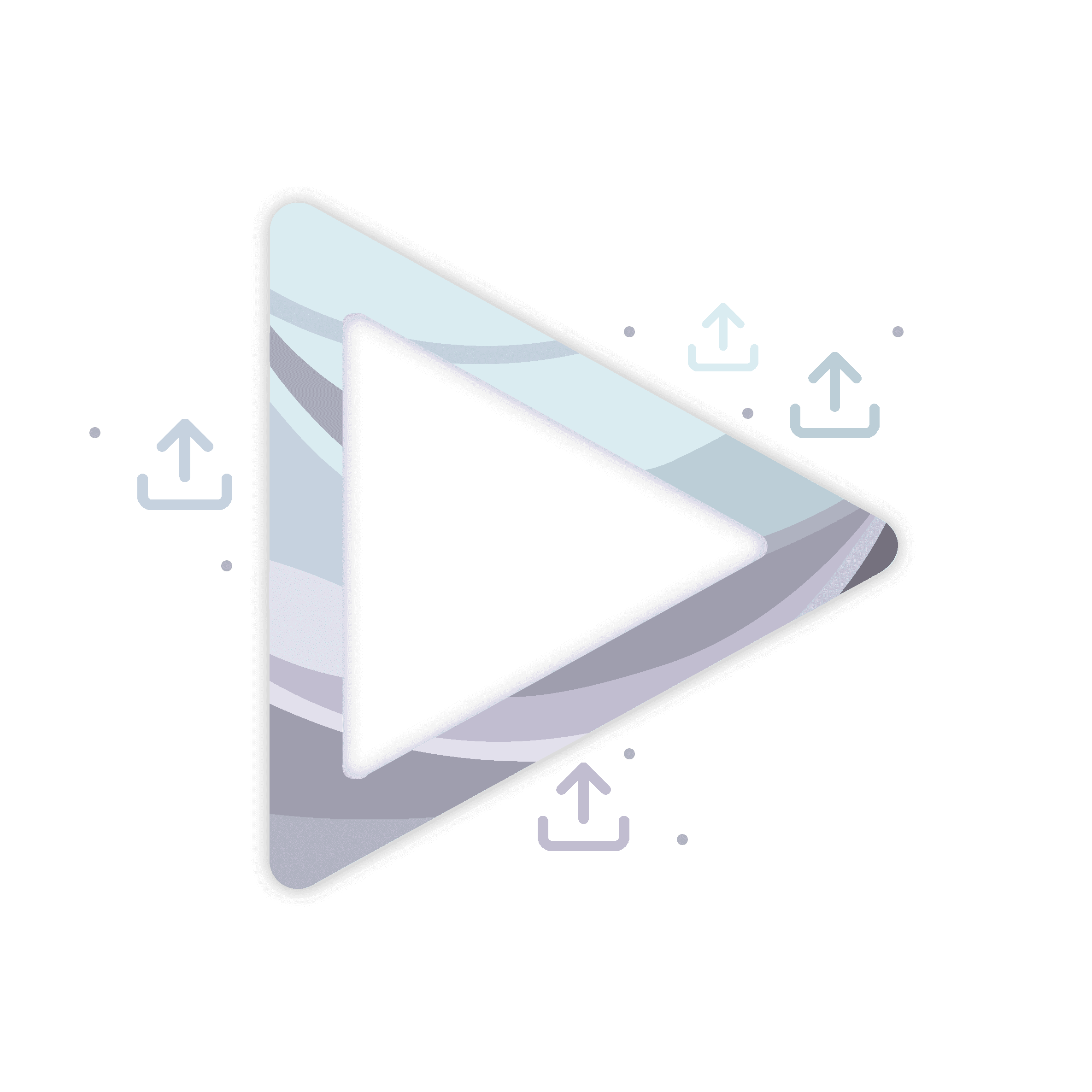 An icon that symbolizes the upload 